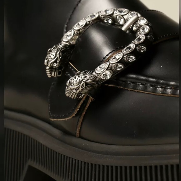 COPY - Gucci tiger head leather with rhinestone buckle ankle boot European 38 U… - Picture 2 of 9